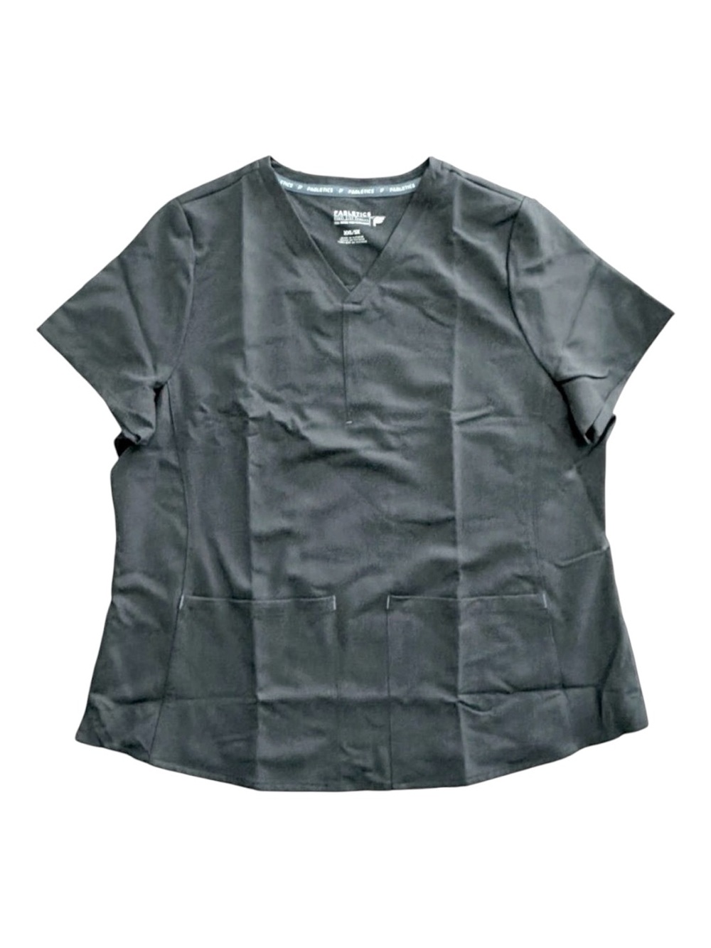 Fabletics Method 2-Pocket V-Neck Scrub Top XXL / 1X Black